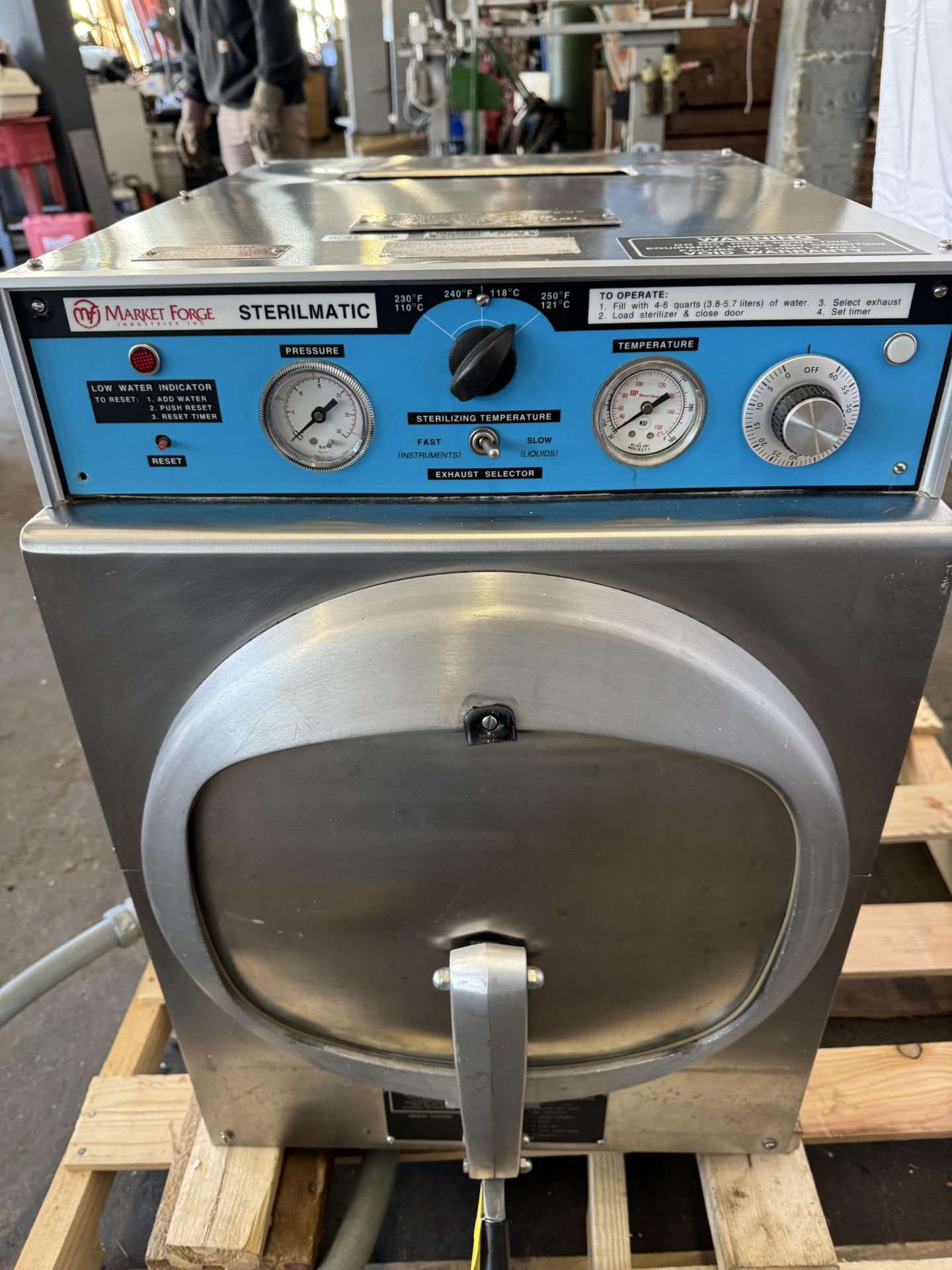 (1) 2002 Market Forge STMEL Sterilmatic Sterilizer, S/N 211683 w/ Stand - Image 3 of 8