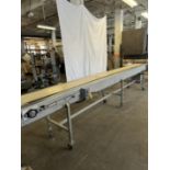 (1) Port. Power Belt Conveyor, 16' x 12" Belt, Baldor .75 HP Motor Drive.