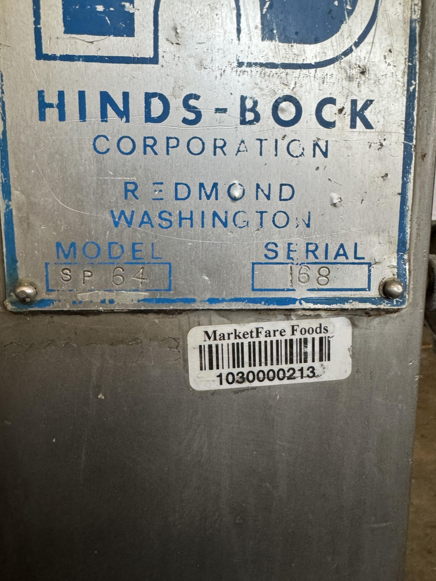 (1) Hinds-Bock Model SP64 Port. Extruder Unit, w/ S.S. 24" Dia. Hopper - Image 2 of 10