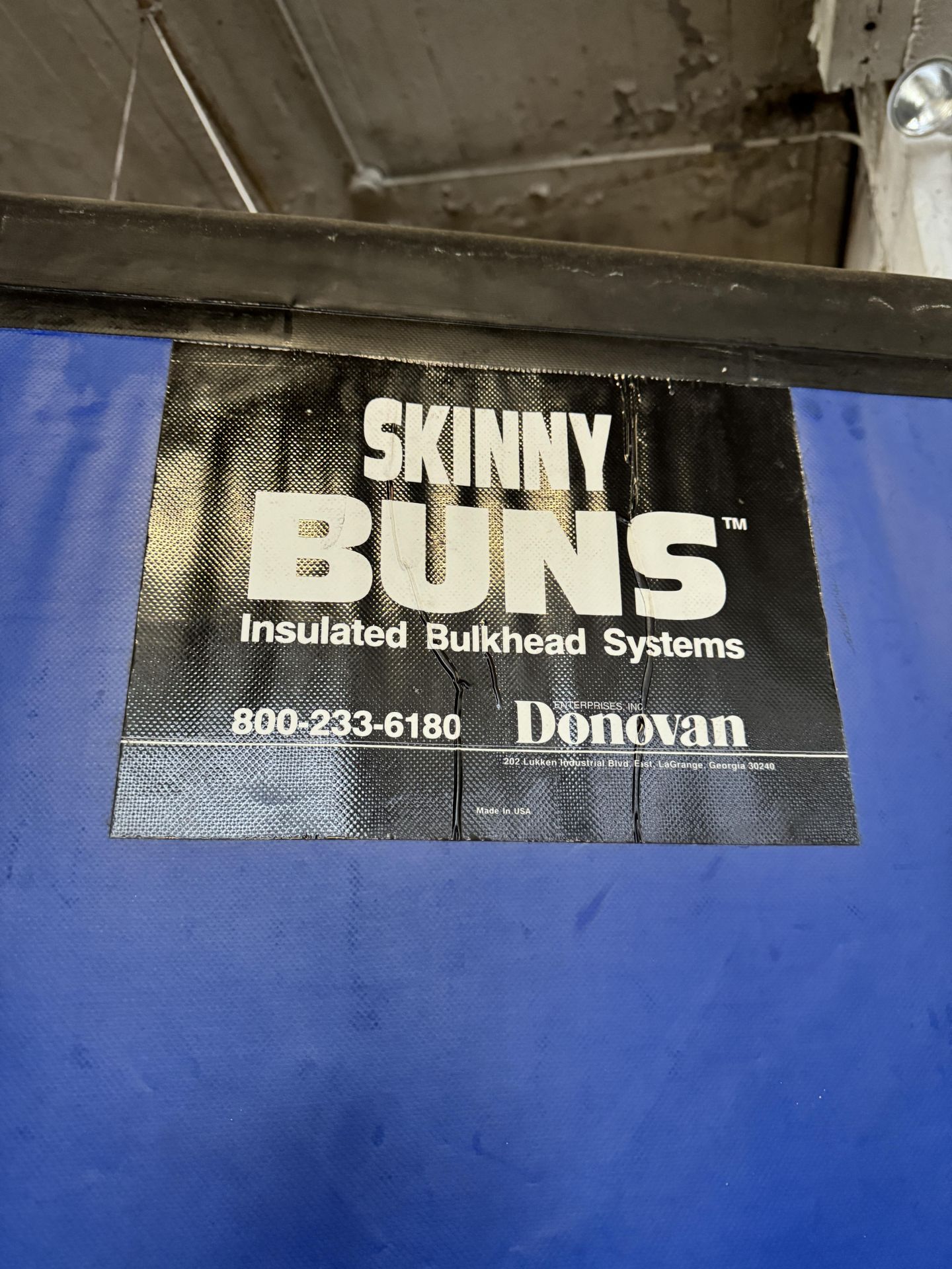 (1) Skinny Buns Insulated Bulkhead for Refrigerated Trucks, (2) Panel, 82" H x 44" W Per Panel - Bild 2 aus 5