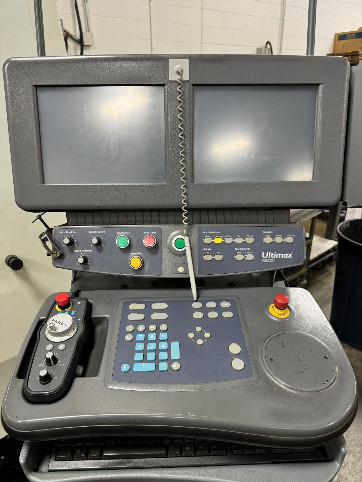 Hurco Control Features (1) 2006 Hurco VMX 42 CNC Vertical Machining Center s/n H-H40199 ...