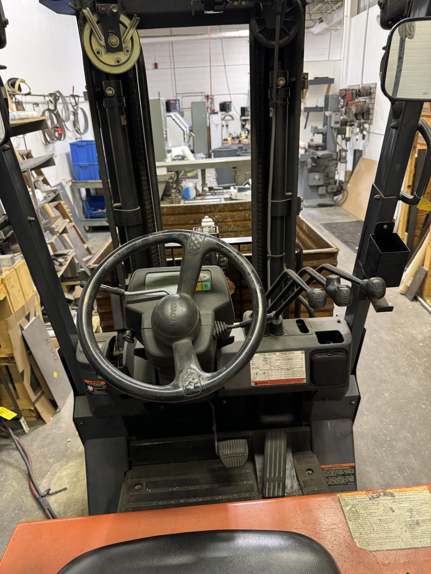 (1) Toyota 7FBCU15 Electric Forklift s/n 60693, 2,600 # Capacity, 189” Lift, Side Shift, Mac VFC- - Bild 9 aus 12