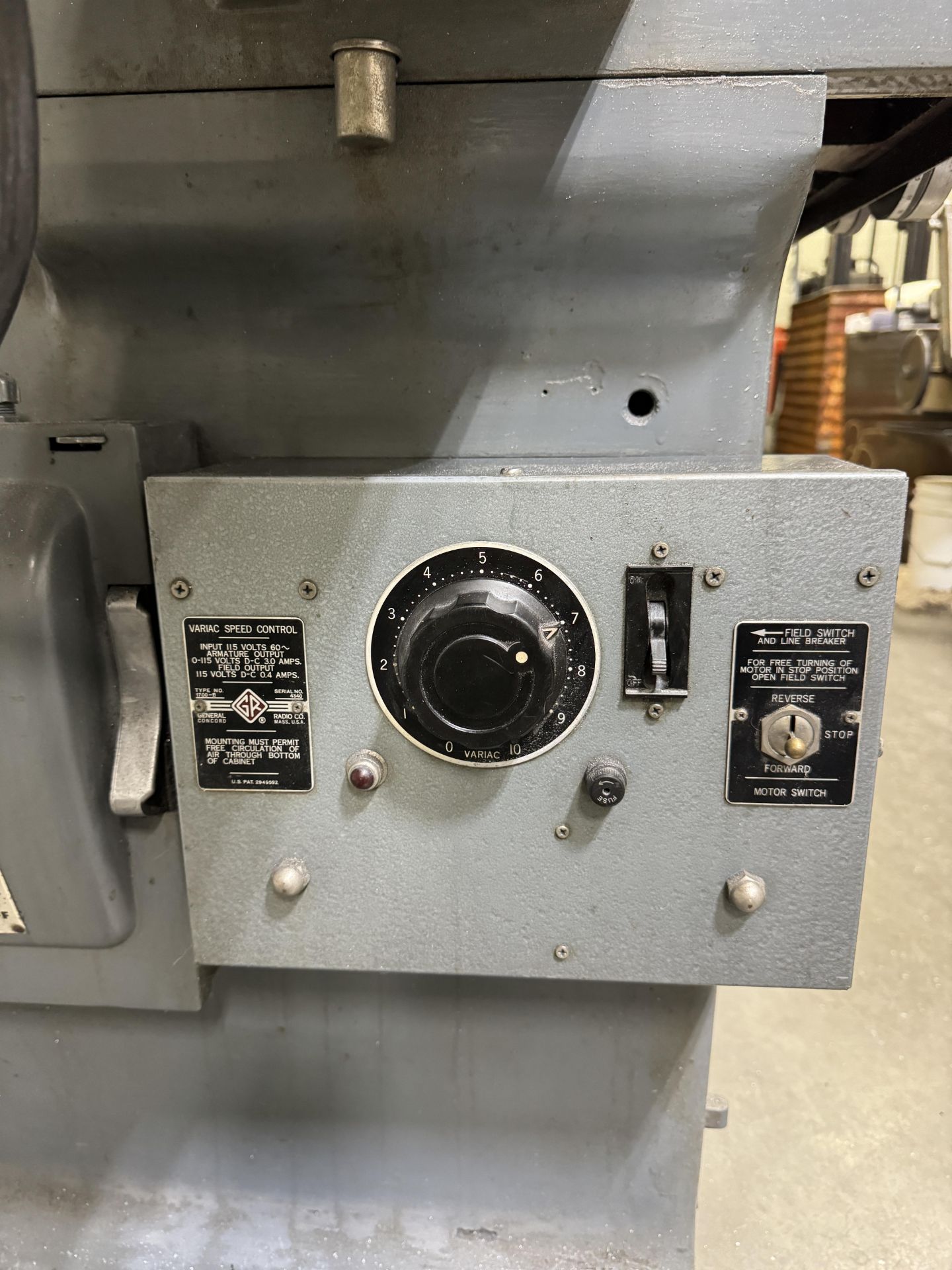 (1) Parker Majestic #2 Surface Grinder w/ 6" x 18" Mag. Chuck, Variac Speed Control w/ Wheel - Image 5 of 6