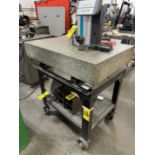 (1) Granite Surface Plate 24" x 36" x 6", w/ Port. Stand