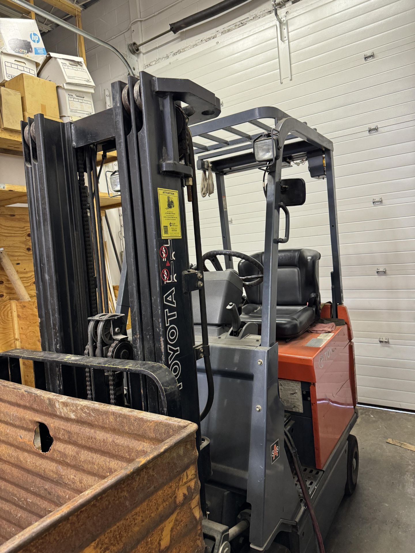 (1) Toyota 7FBCU15 Electric Forklift s/n 60693, 2,600 # Capacity, 189” Lift, Side Shift, Mac VFC- - Image 2 of 12