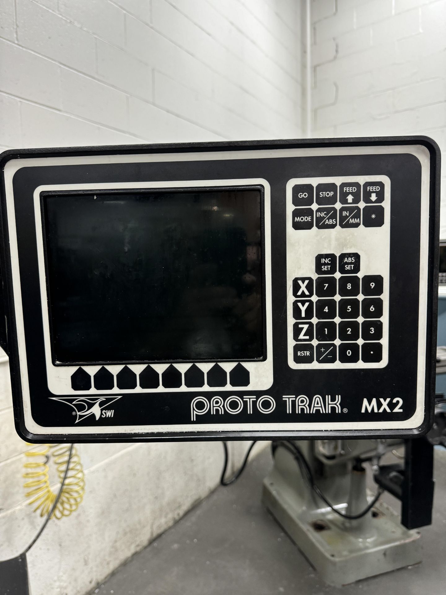 (1) Sharp 2 Axis CNC Vari Speed Vertical Mill s/n 50301850, 2002 Proto Trak MX 2 CNC Control, 42 “ x - Image 3 of 6