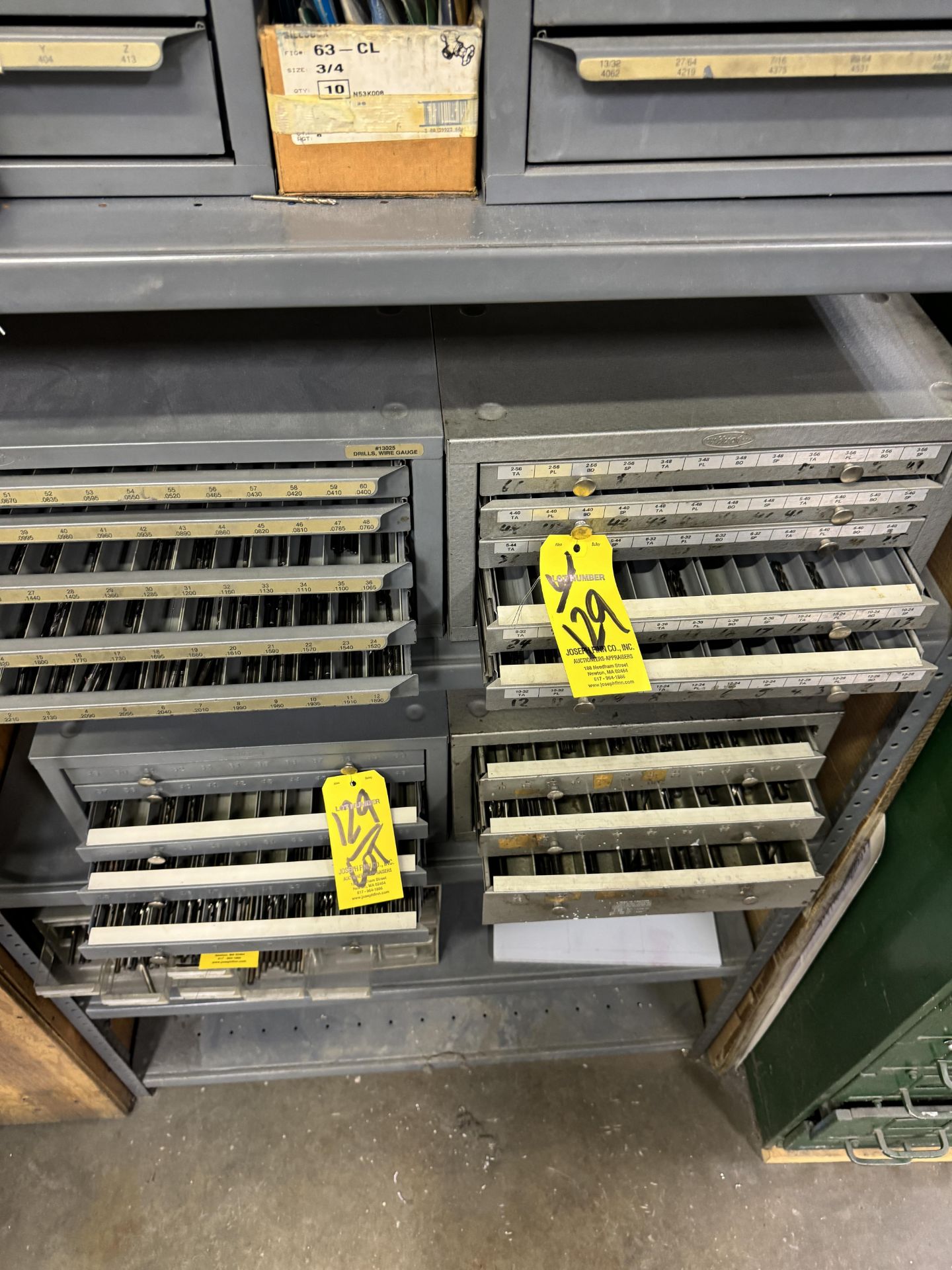 LOT (6) Drill Index Cabinets, (1) Plastic Drill Cabinet w/ Drills - Image 2 of 4