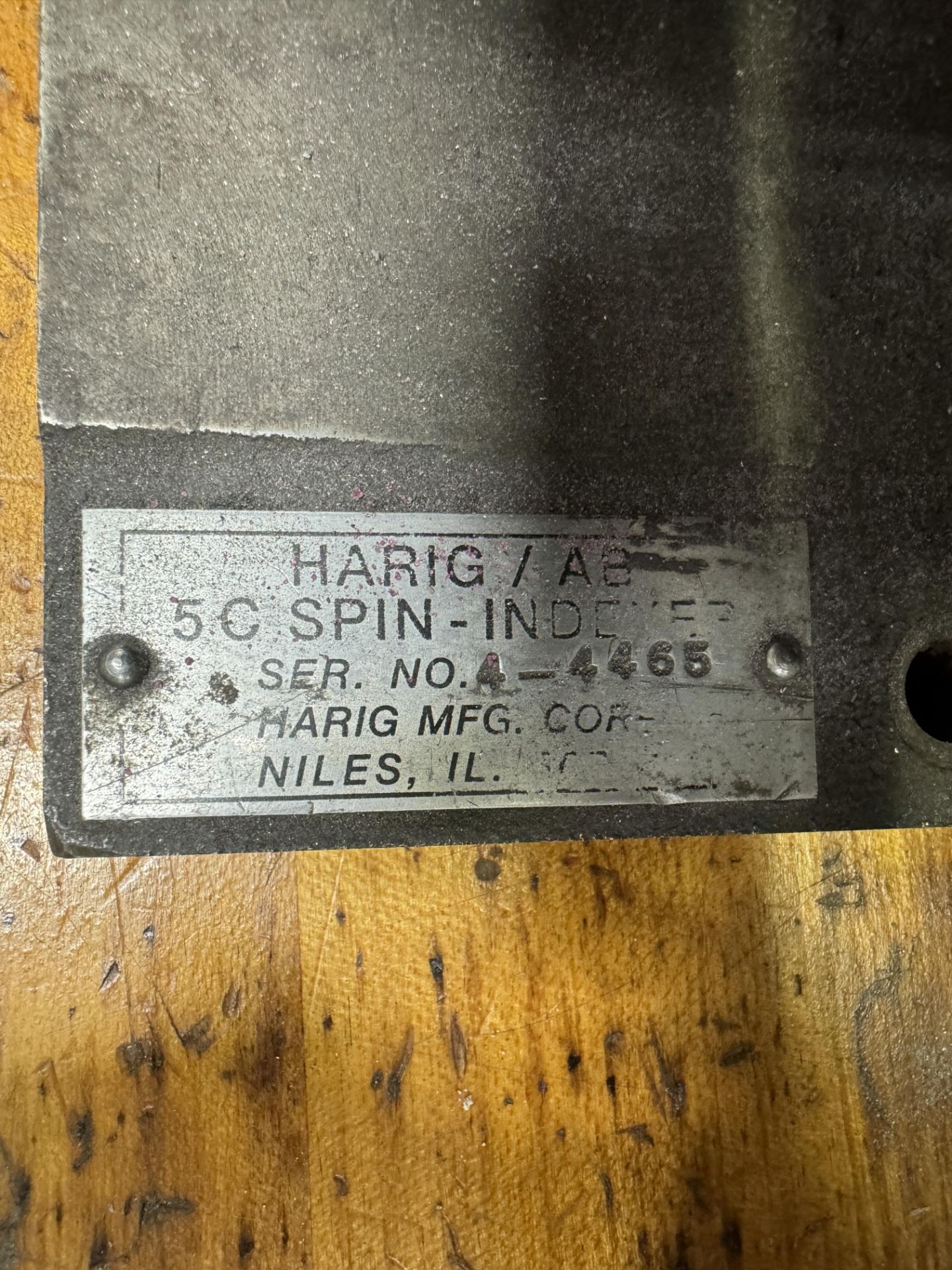 (1) Harig 5C Spin Indexer - Image 2 of 2