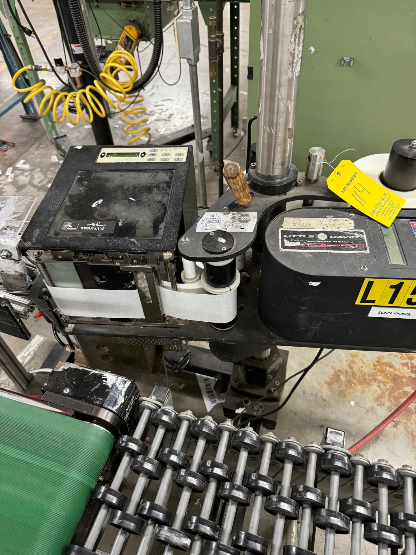 Little David side labeler md. LS800 DT w/ Zebra 110Pax4 print head - Image 2 of 3