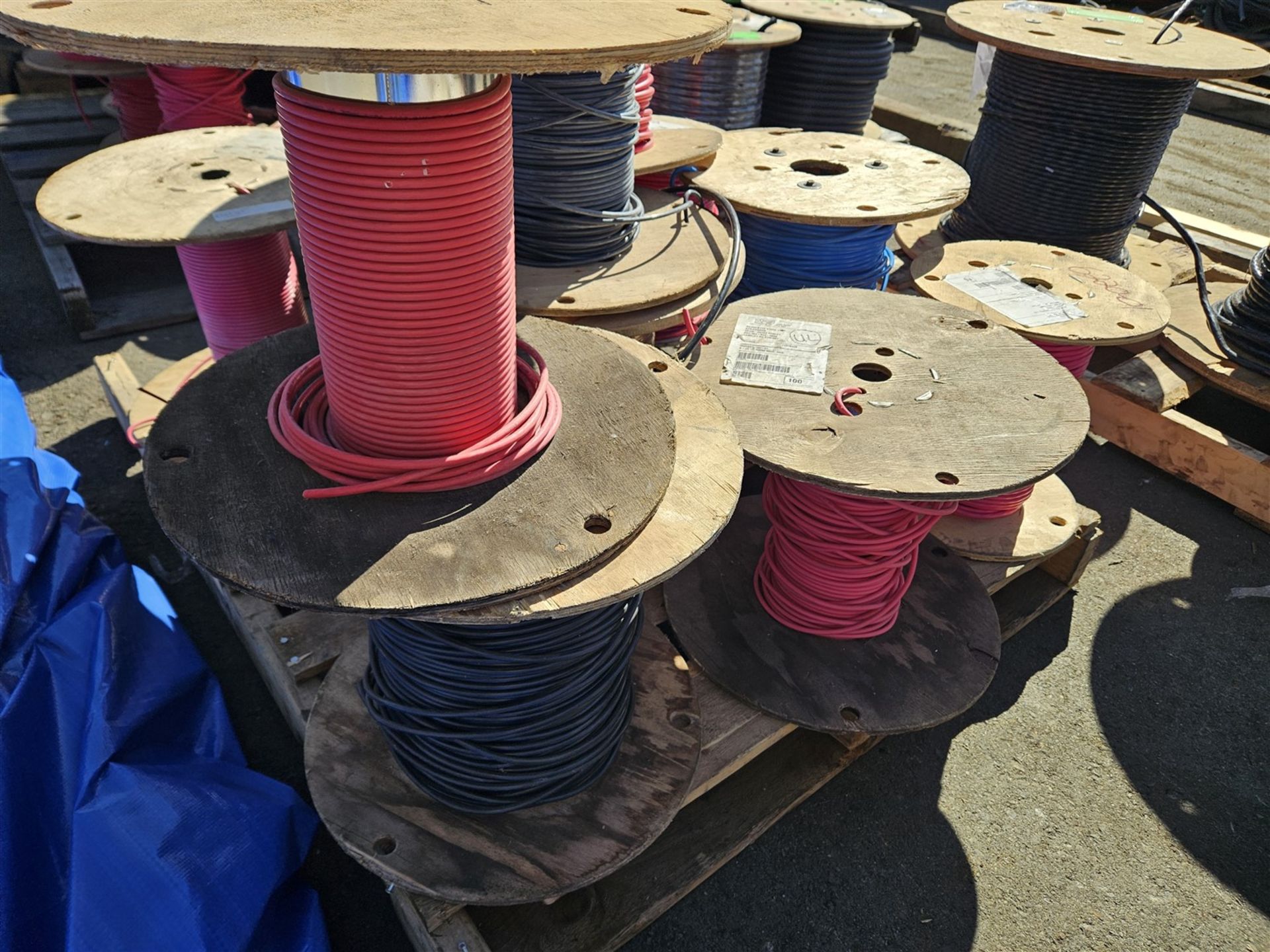 PALLET OF ASSORTED ELEC. WIRE - COPPER - Image 5 of 12