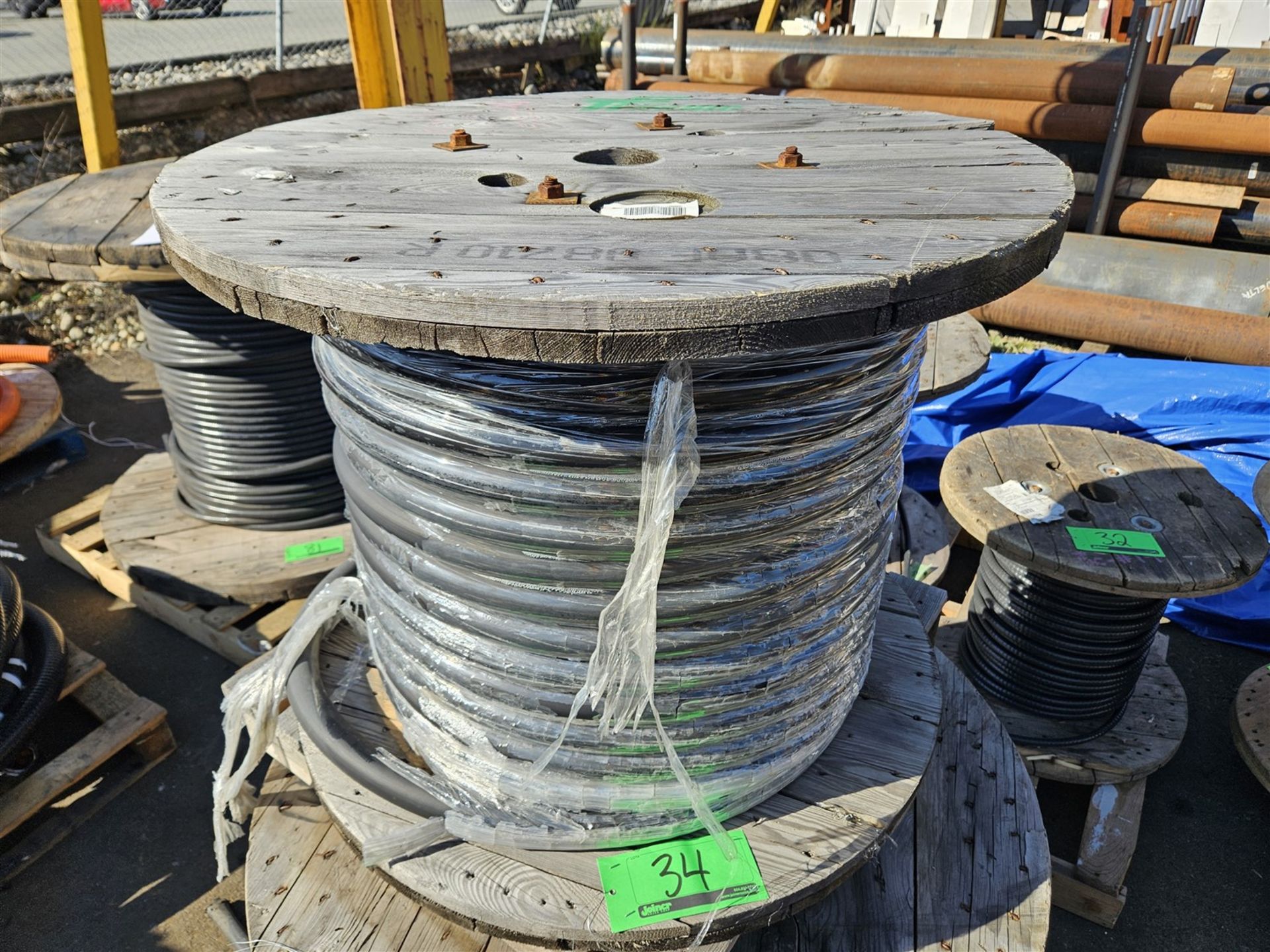 REEL OF TF CABLE 923 MCM APPROX. 130 FT. - COPPER