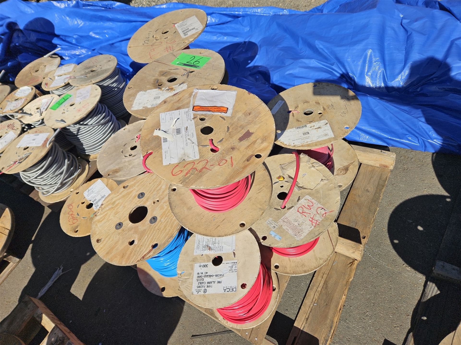 PALLET OF ASSORTED ELEC. WIRE - COPPER