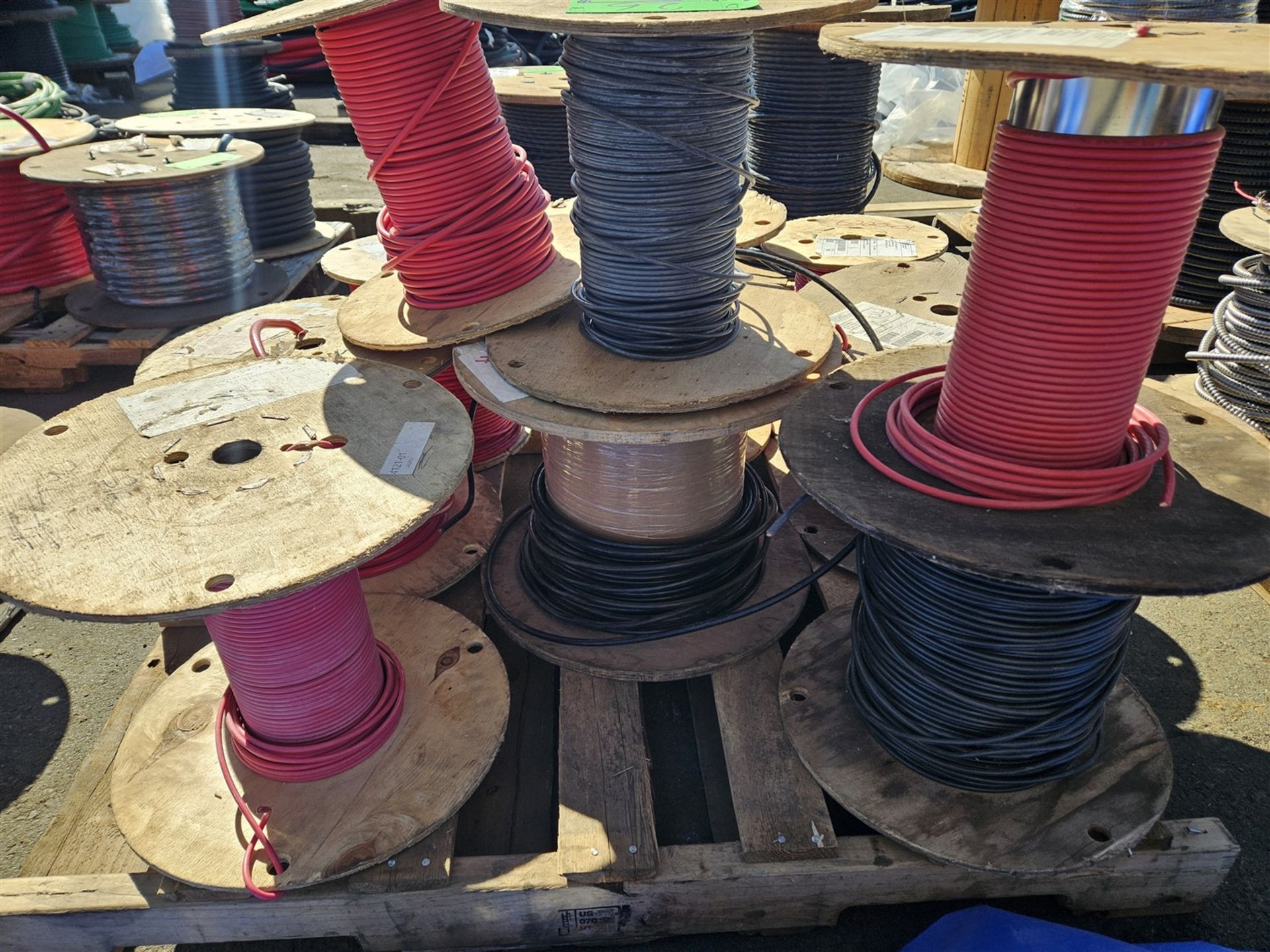 PALLET OF ASSORTED ELEC. WIRE - COPPER - Image 6 of 12