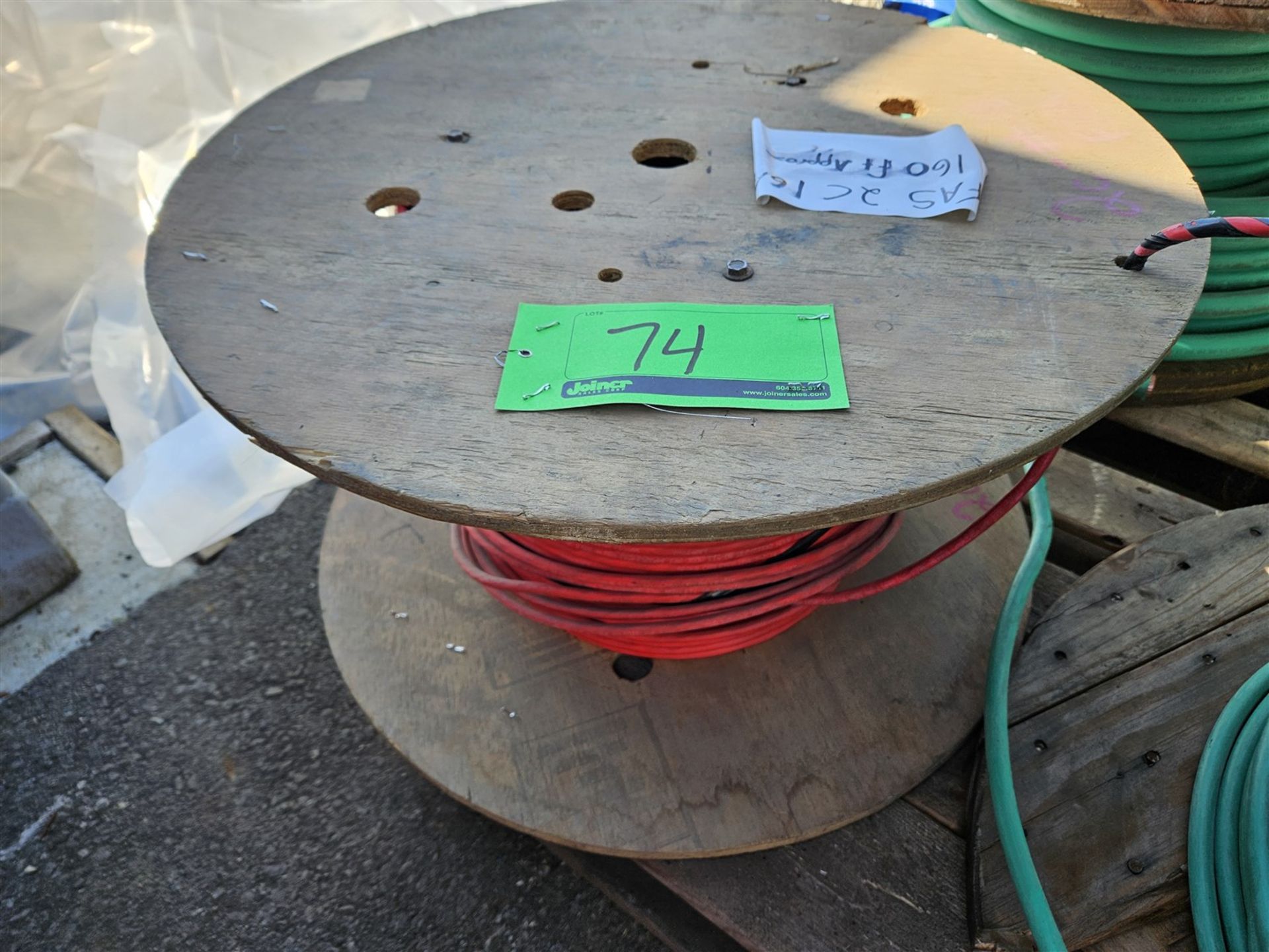 REEL OF FA16 - 02CBO-LL FAS 2C-16 - APPROX. 160 FT. - COPPER