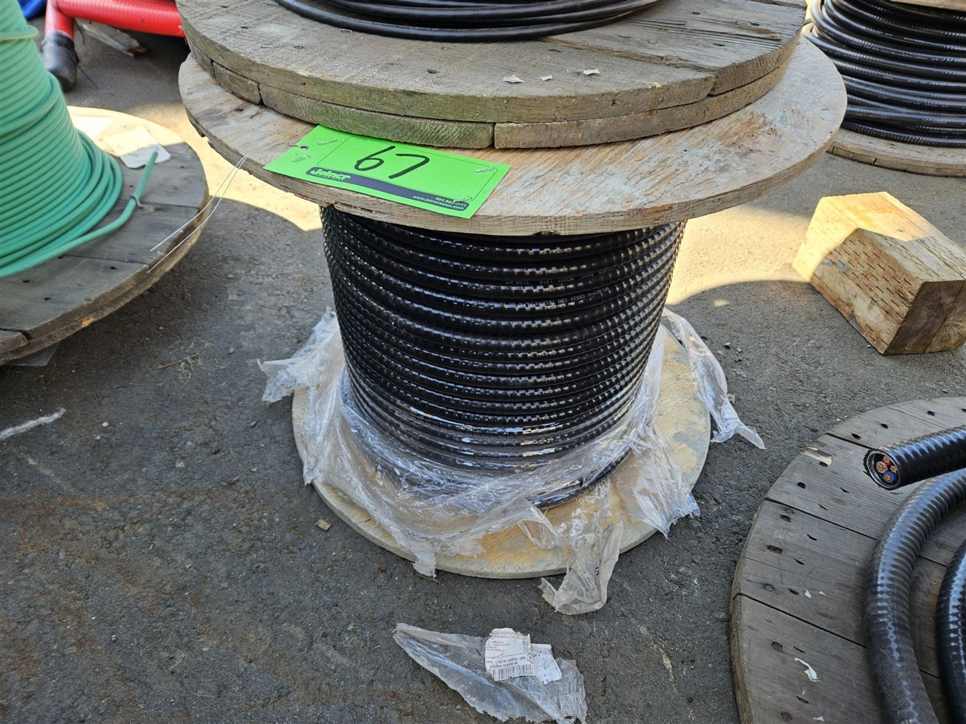 REEL OF 12-3C TECK 600V - APPROX. 40 METERS - COPPER