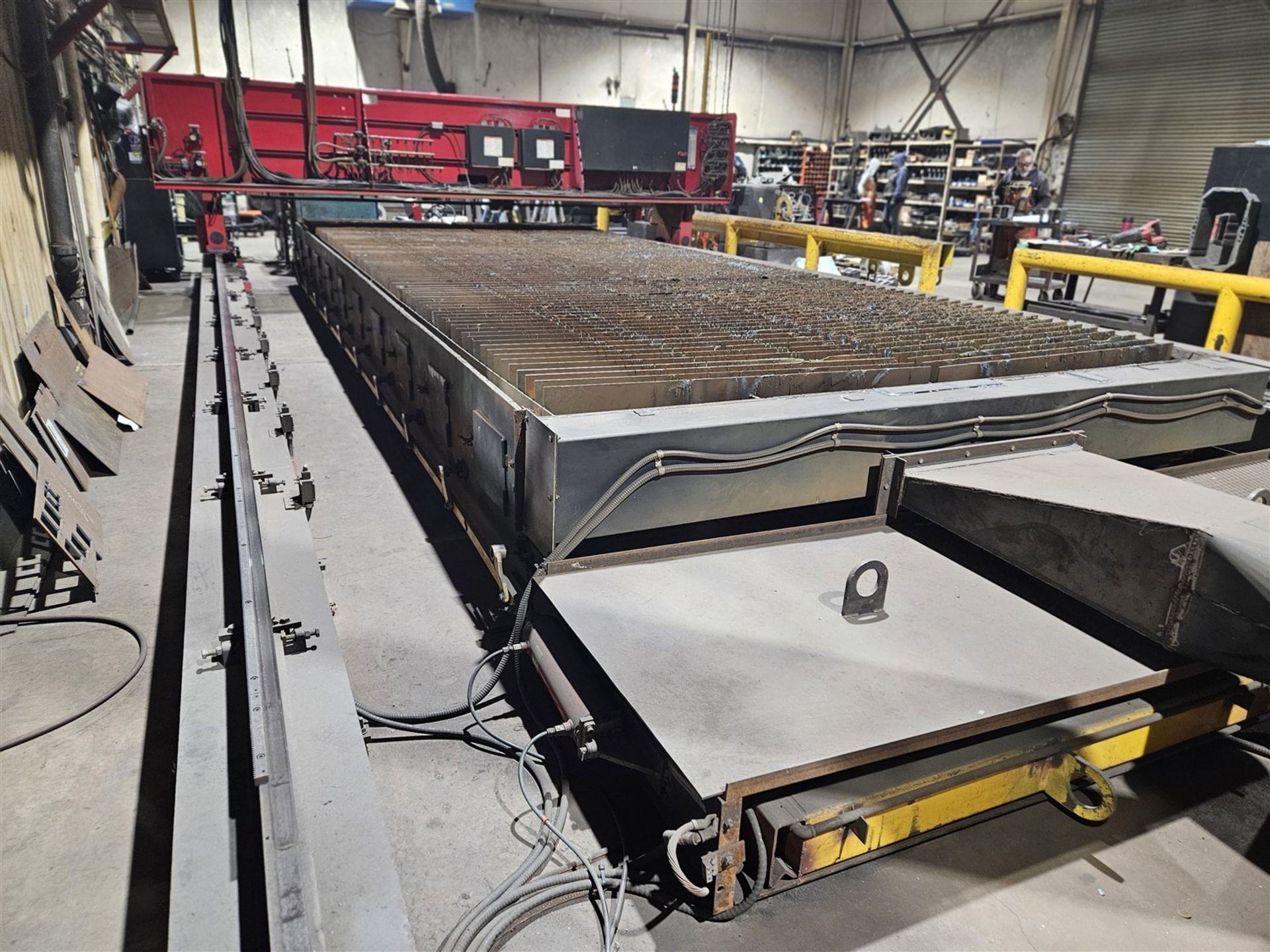 2002 KOIKE - PLASMA BURNING TABLE - 10 FT. X 25 FT. MOD. MGM3100, S/N MGM202 CAP. 3100 MM W/ - Image 3 of 36
