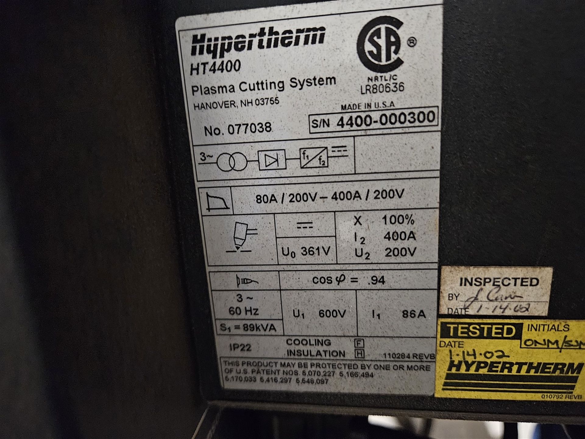 2002 KOIKE - PLASMA BURNING TABLE - 10 FT. X 25 FT. MOD. MGM3100, S/N MGM202 CAP. 3100 MM W/ - Image 35 of 36