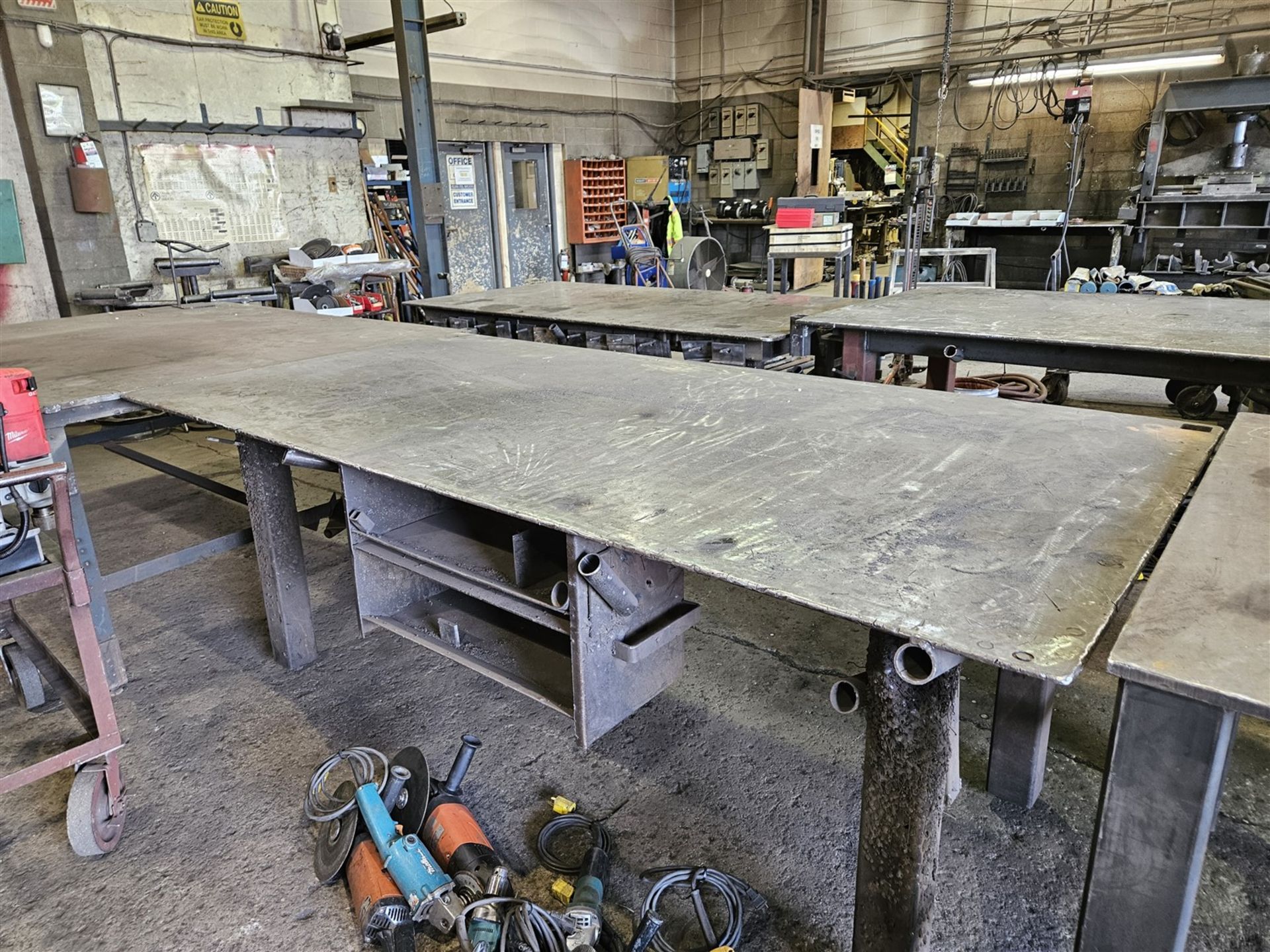 4 FT. X 8 FT. STEEL SHOP TABLE