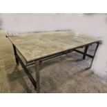 5 FT. X 6.5 FT. STEEL SHOP TABLE