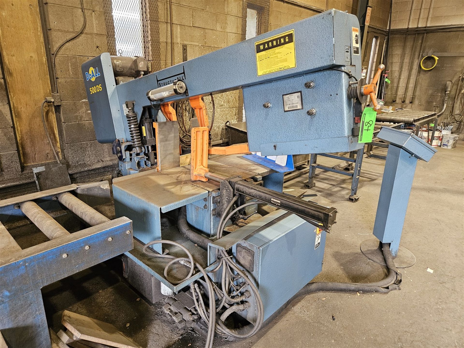 2012 DOALL METAL CUTTING BAND SAW, MODEL 500DS, 460 VOLT, 197 IN. BAND LENGTH, S/N 593-12150 - Image 3 of 6