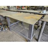 4 FT. X 4.75 FT. STEEL SHOP TABLE