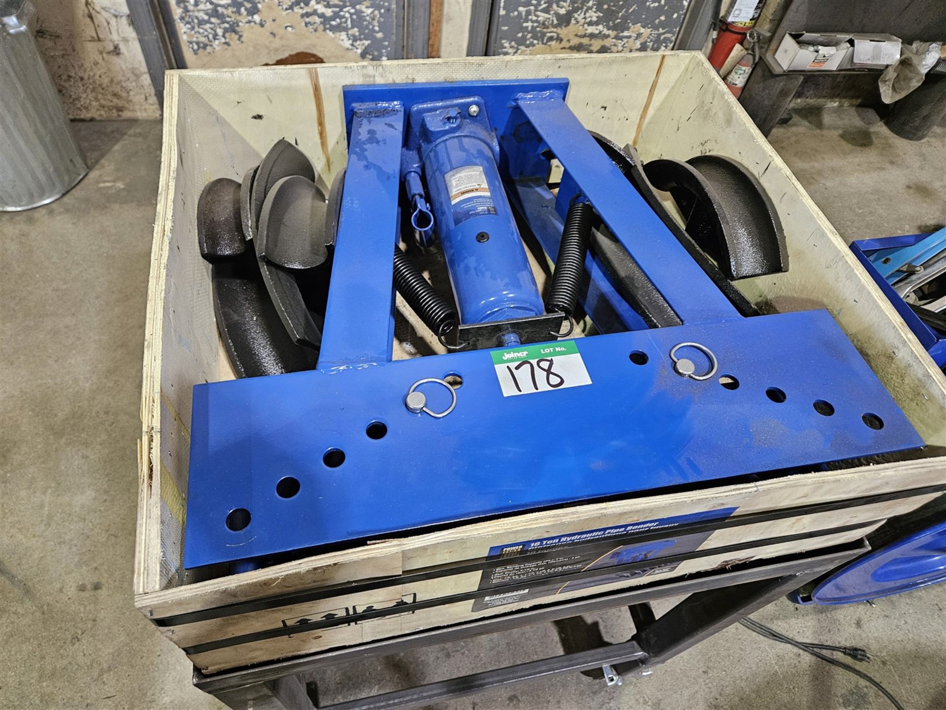 POWER FIST 16 TON HYDRAULIC PIPE BENDER IN CRATE