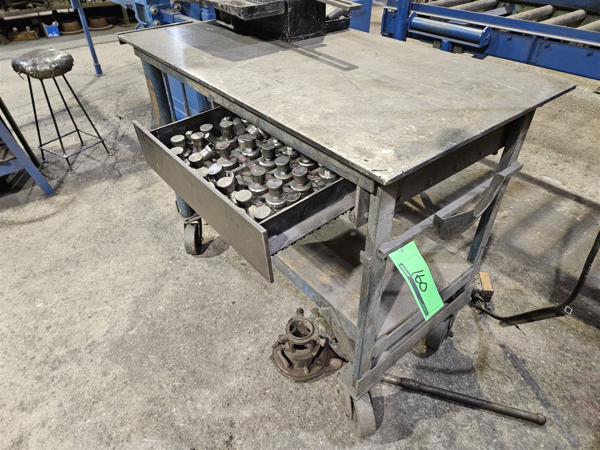 2.25 FT. X 4 FT. PORTABLE STEEL SHOP TABLE