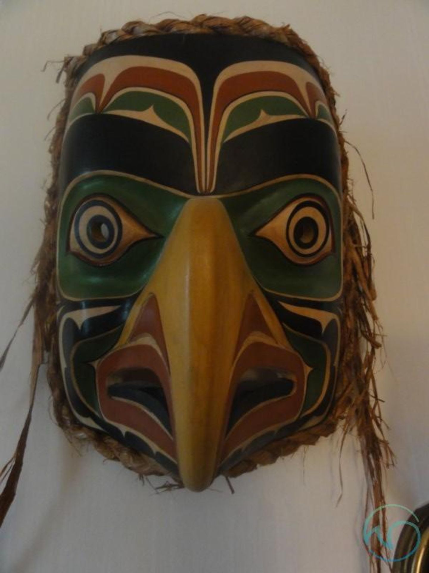 Northwest Indian signed mask - Bild 3 aus 5