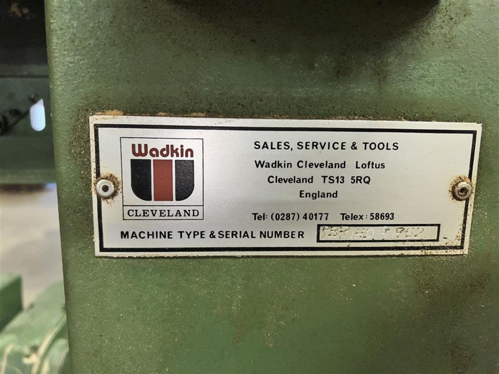 WADKIN POWER BAND RESAW WITH POWER FEED, 3PH, S/N: HD91952 - Image 4 of 10