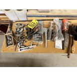 MISC. TOOL LOT: PIPE CUTTERS, REMINGTON POWER ACTUATED TOOL, RIVET TOOLS