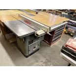 DELTA UNISAW 10" TABLE SAW, TILTING ARBOR, BIESEMEYER FENCE, 1PH