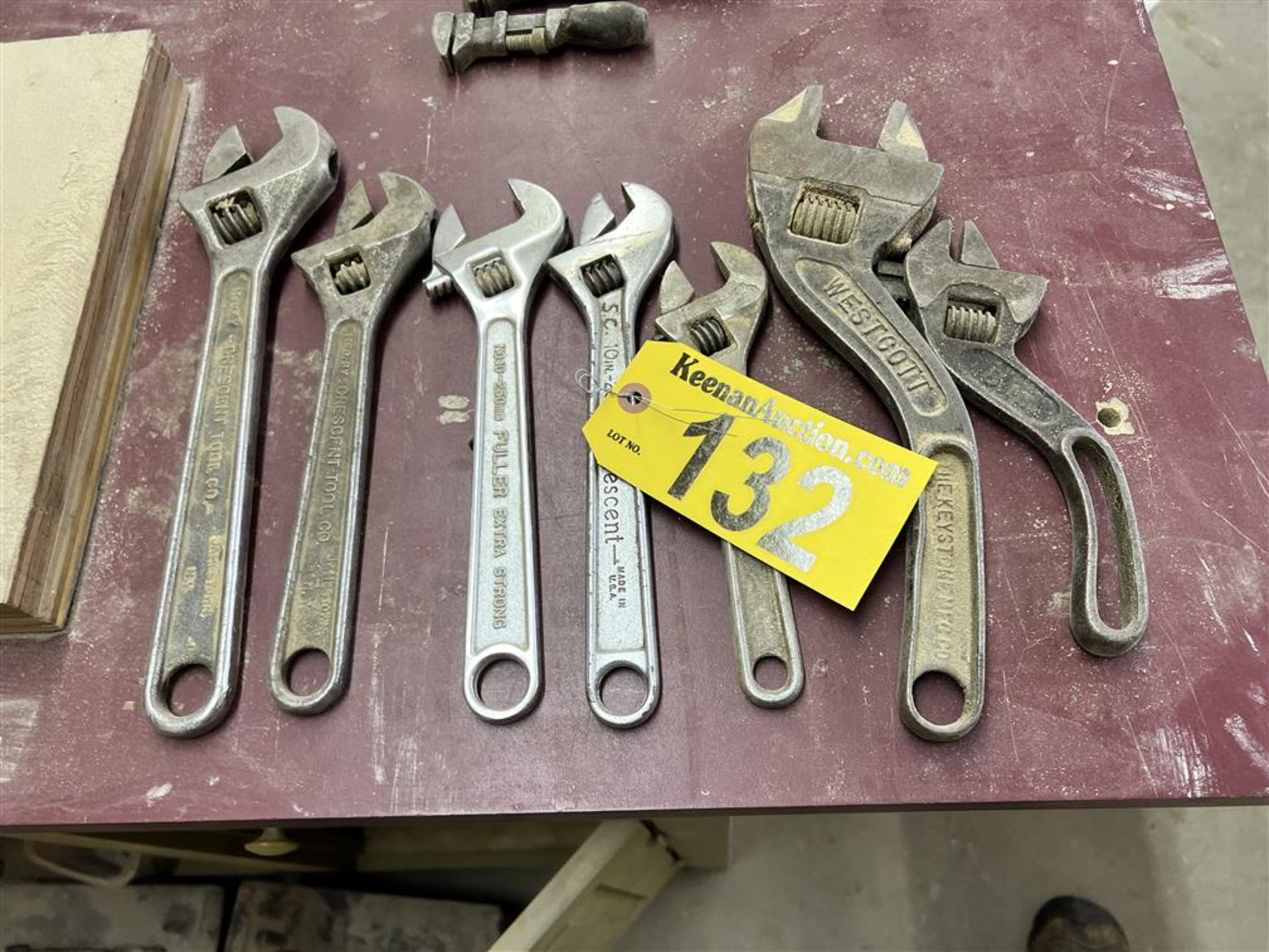 BID PRICE X QUANTITY: (7) ASSORTED ADJUSTABLE WRENCHES