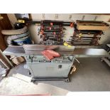 DELTA DJ-20 8" JOINTER 77" TABLE, CAT. NO. 52-671, S/N: 92F37460 W/ EQUIPMENT DOLLY