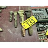 BID PRICE X QUANTITY: (4) VINTAGE PIPE WRENCHES