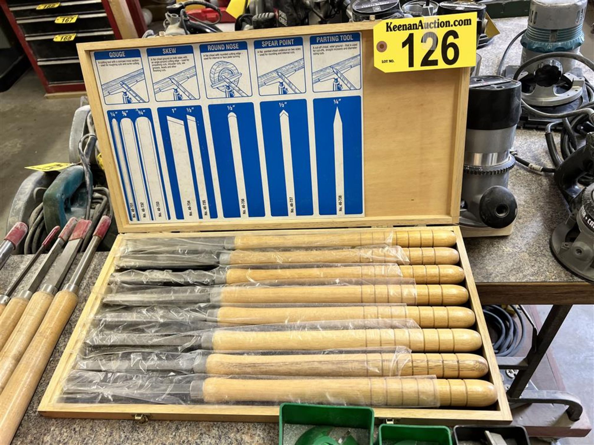 8-PC WOODWORKING LATHE CHISEL SET