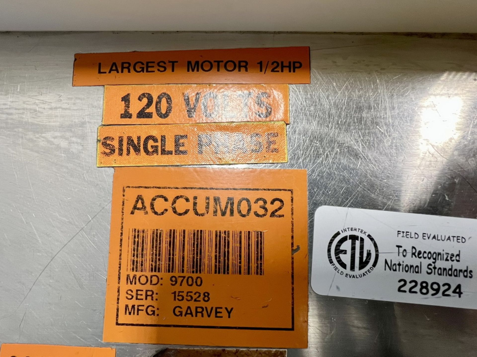 Garvey Model 9700 Bi-Flow Surge Conveyo - Image 10 of 10