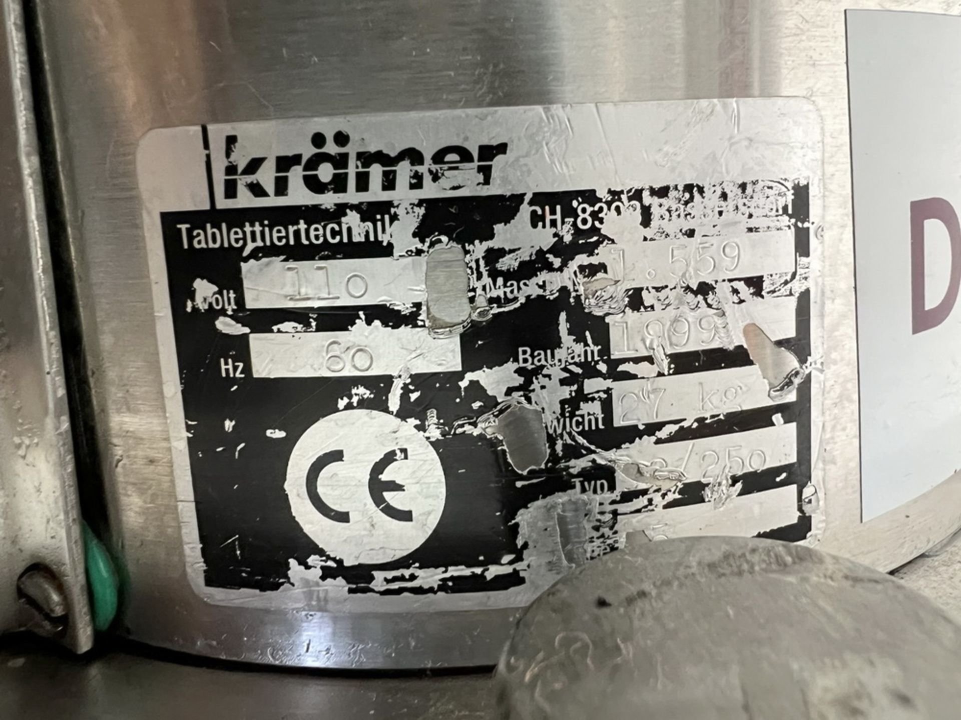 Kramer C810 Spiral Tablet Deduster - Image 3 of 4
