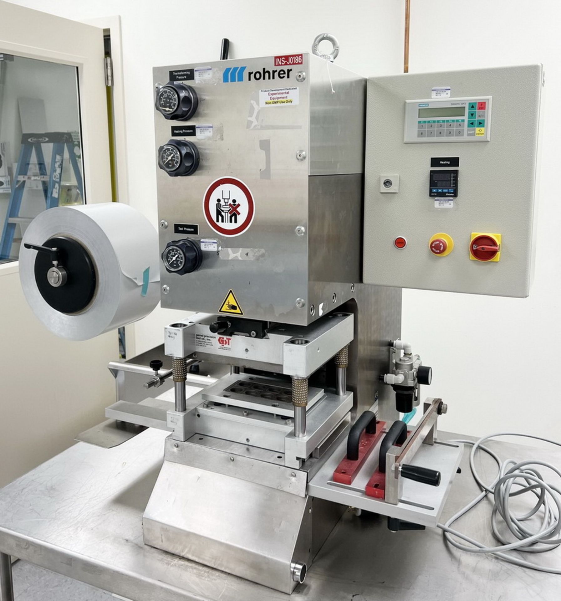 Rohrer Table Top Thermoforming Blister Packaging Machine