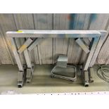 (2) 4' Steel Saw Horses & Rolling Seat