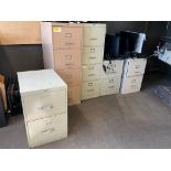 5 Metal Filing Cabinets