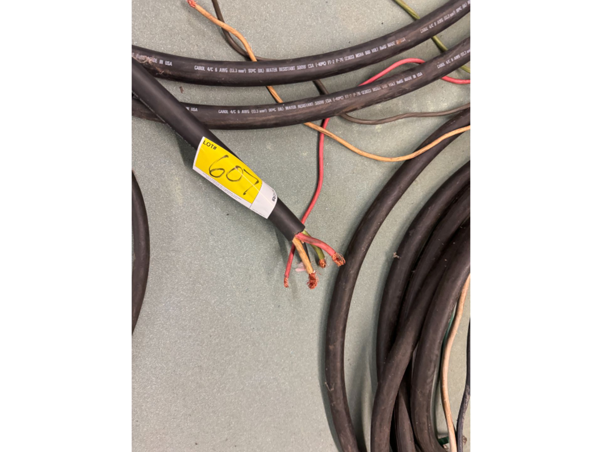 4/c 6AWG Copper Wire & Unmarked - Image 3 of 4