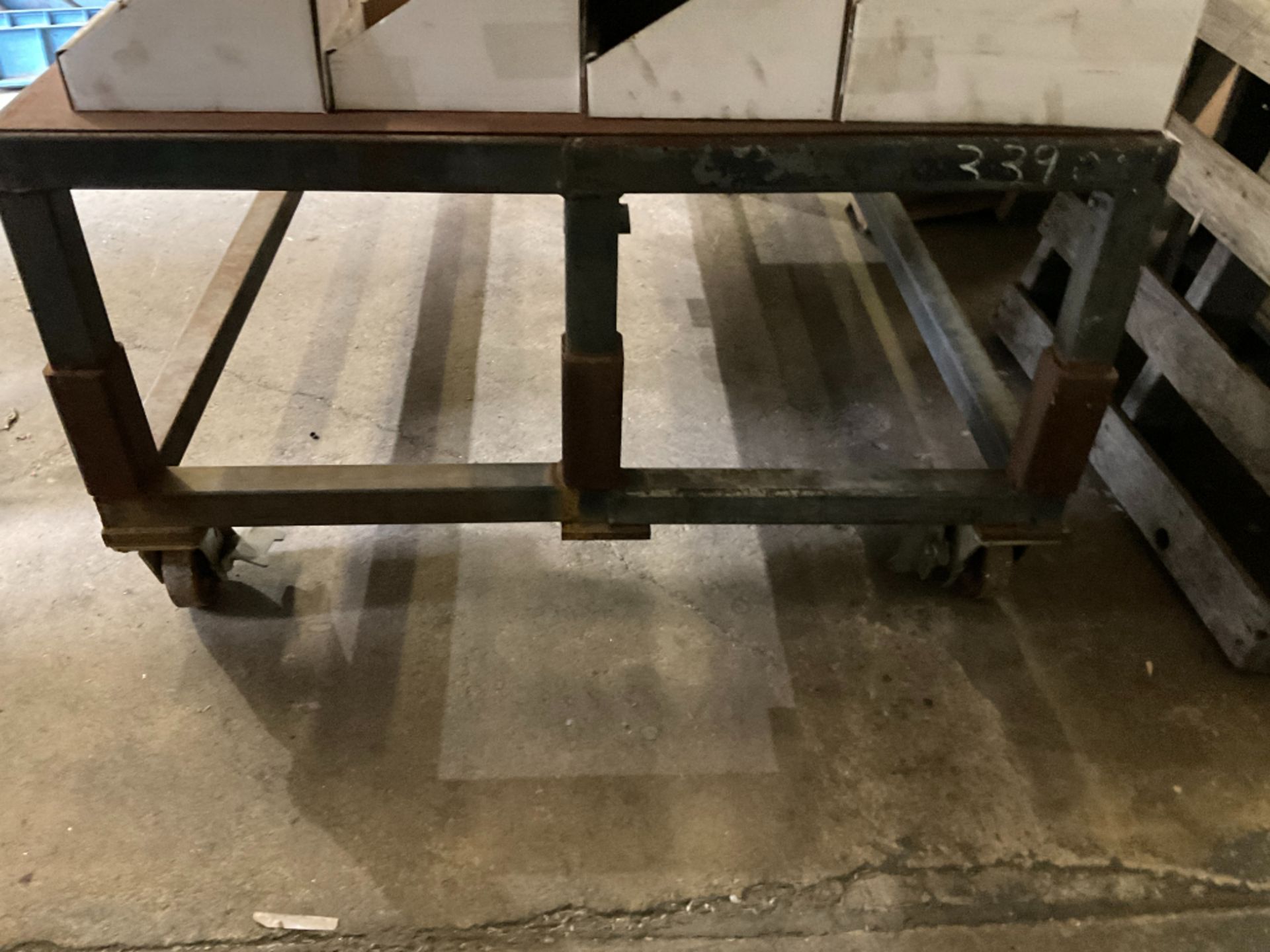 66"x42" Rolling Work table - Image 2 of 3