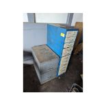 Small Parts Drawers & 2 Door File Cab