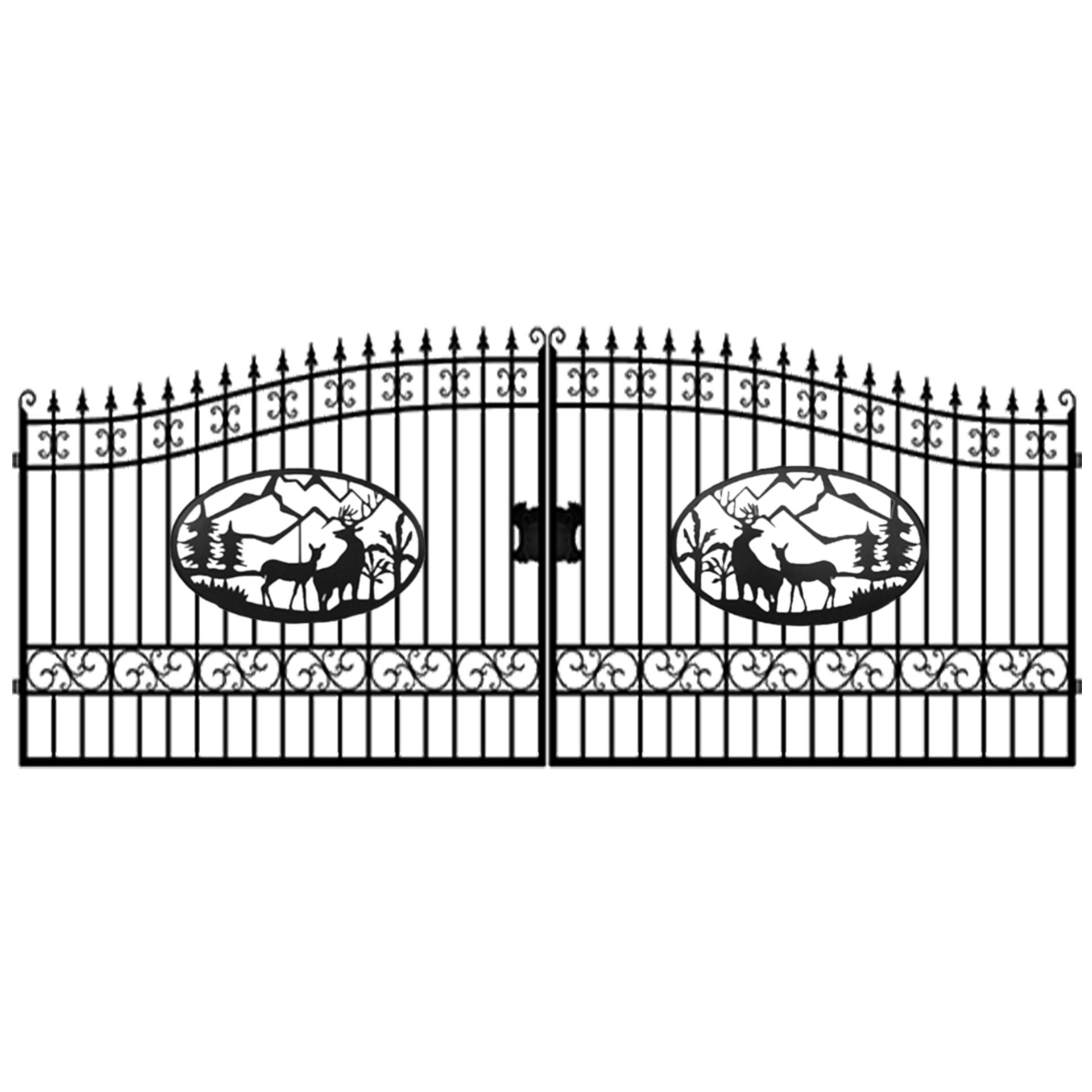 Greatbear 20' Wrought Iron Gate w/ Deer - Image 2 of 11