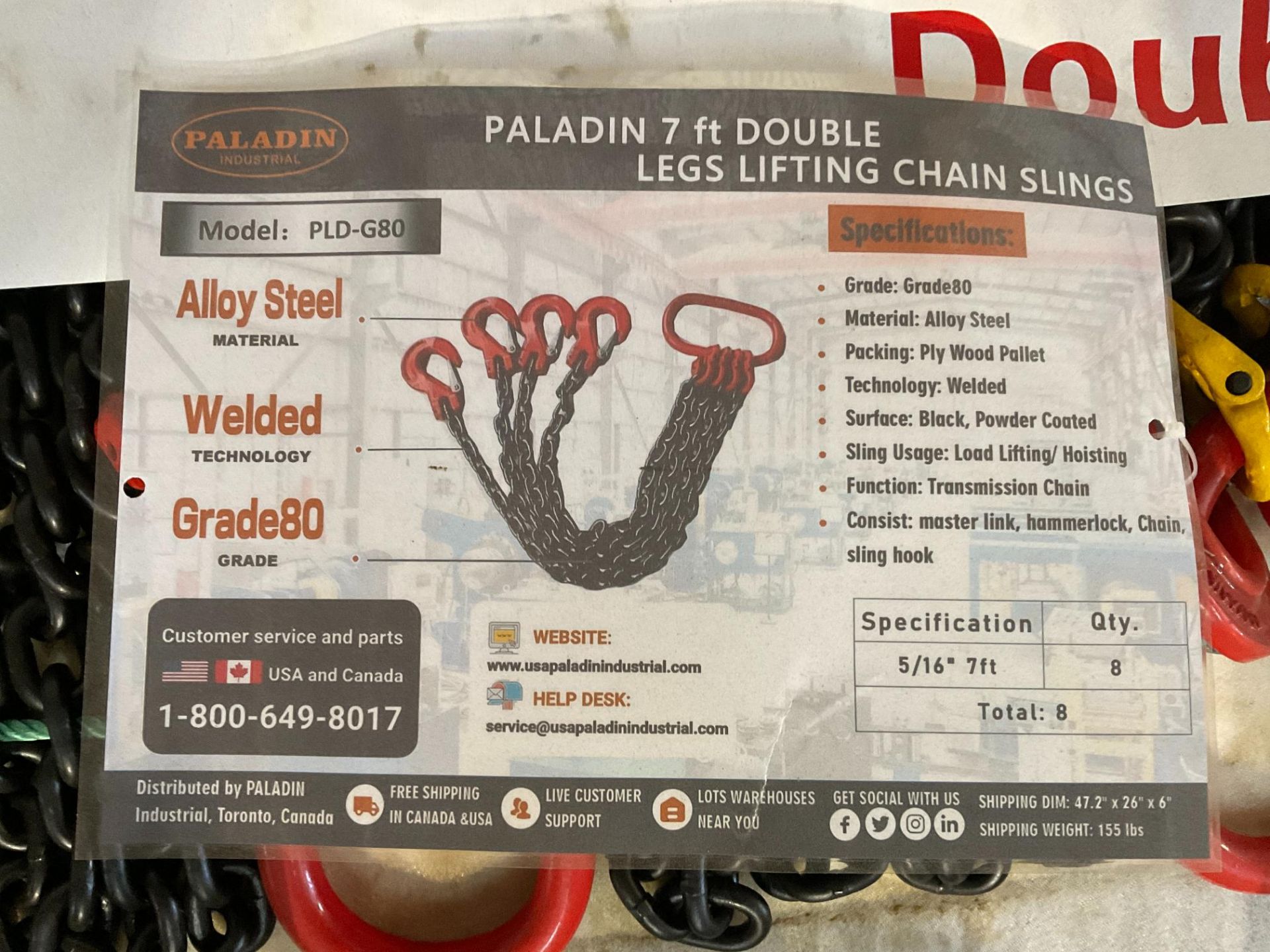 Paladin 7' Double Legs Lifting Chain Slings - Image 2 of 2