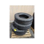 4 295/75R22.5 commercial truck tires USED Virgin Tread Surplus Take Off