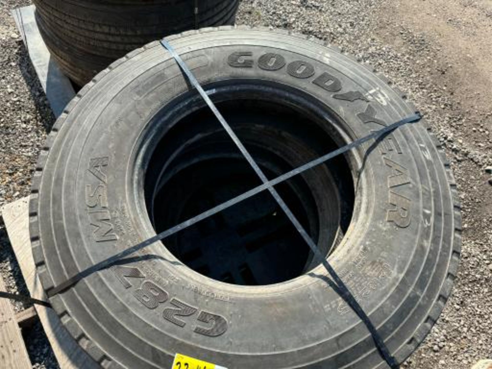 3 Goodyear G287 MSA 12R 22.5 Tires - Image 2 of 3