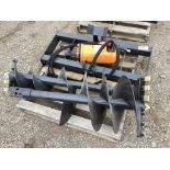 Wolverine Skid Steer Auger W/ 12" 18" Bits