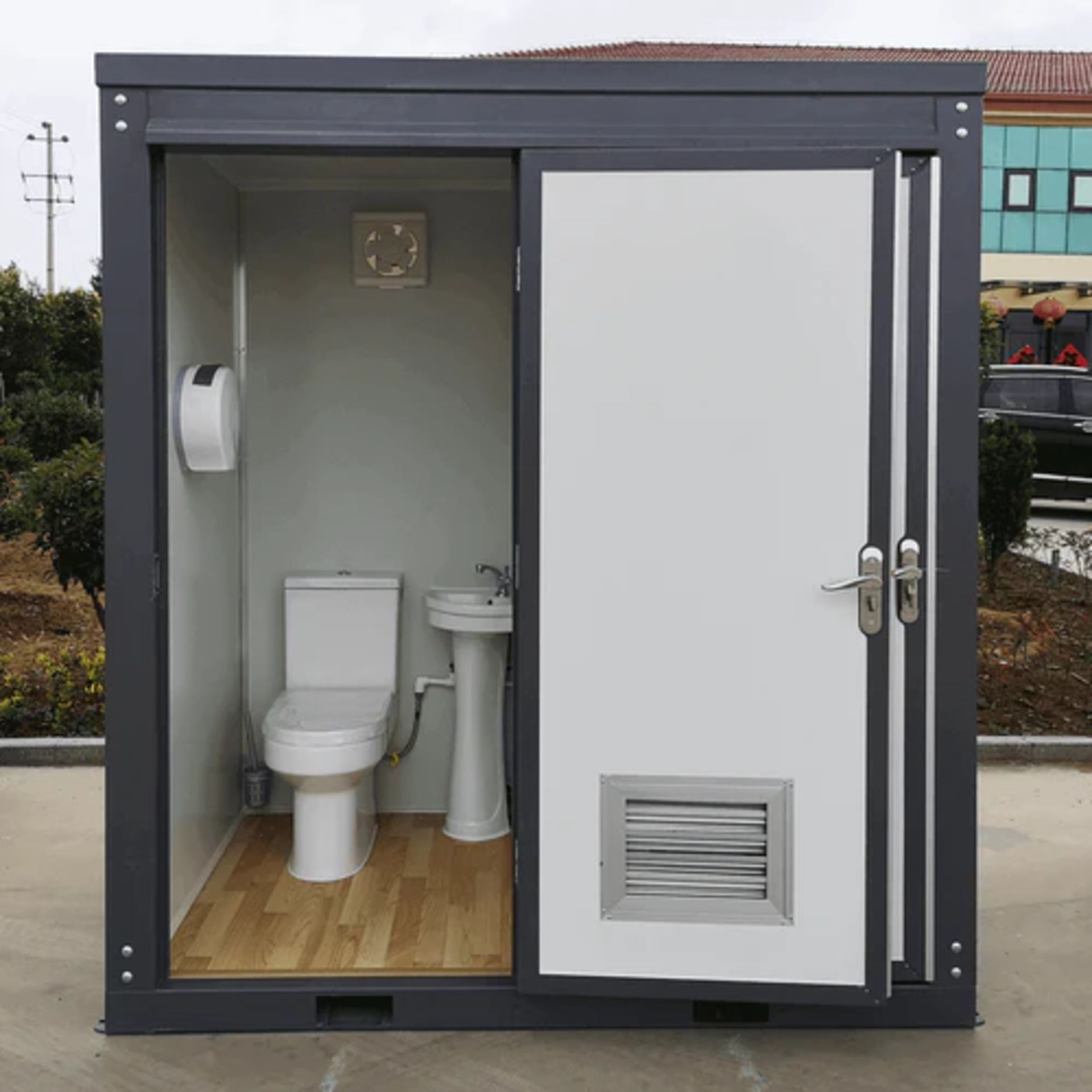 Bastone Mobile Double Toilet w/ Sink - Image 6 of 9