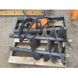 Wolverine Skid Steer Auger W/ 12" 18" Bits